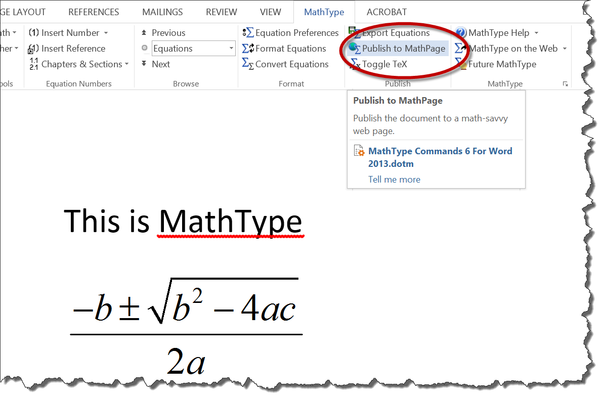 Enabling Math: Web, Word & PDF, Emerging Solutions & Overcoming